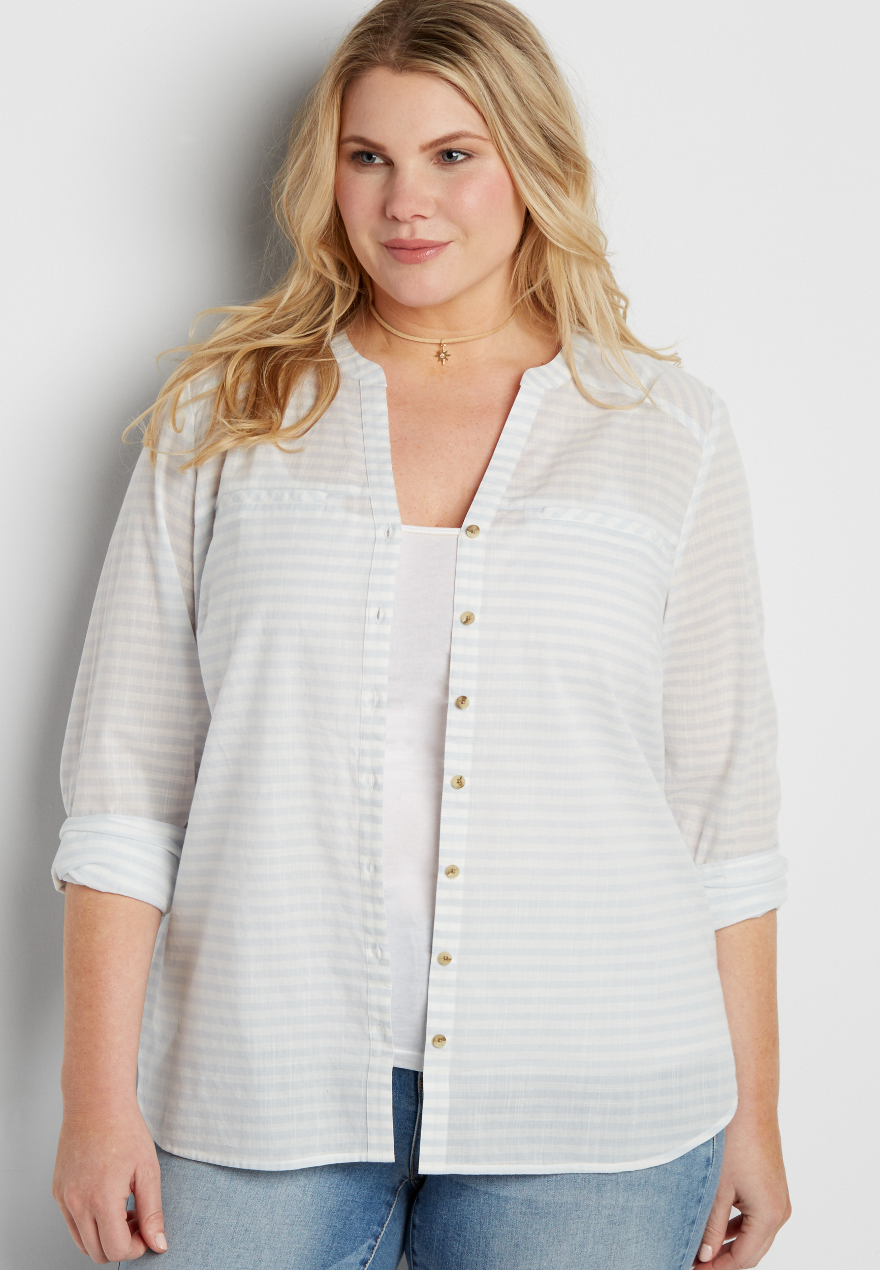 maurices striped shirt