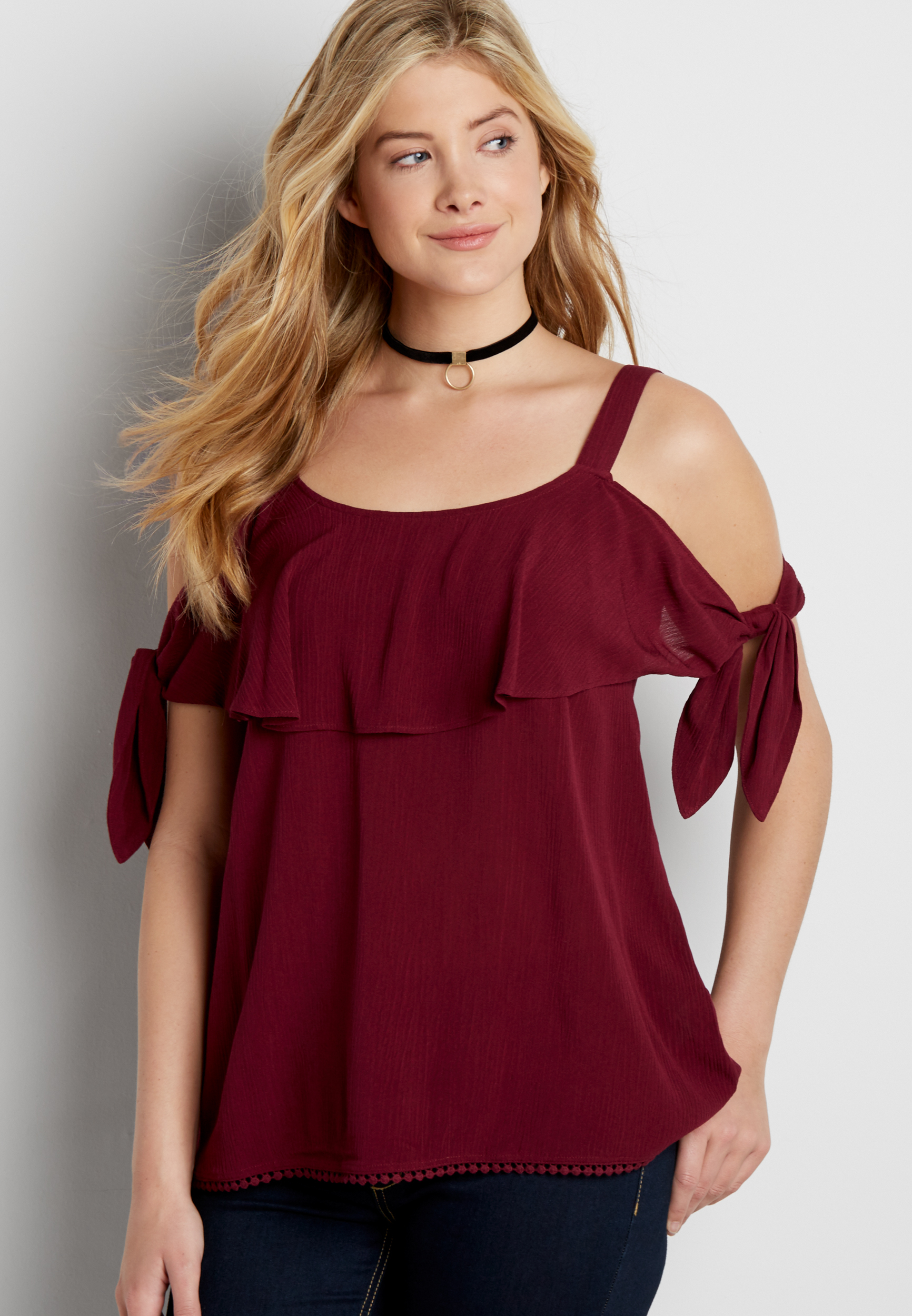 maurices cold shoulder top