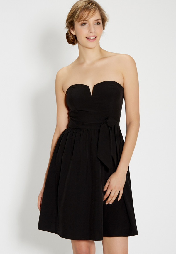 strapless little black dress | maurices