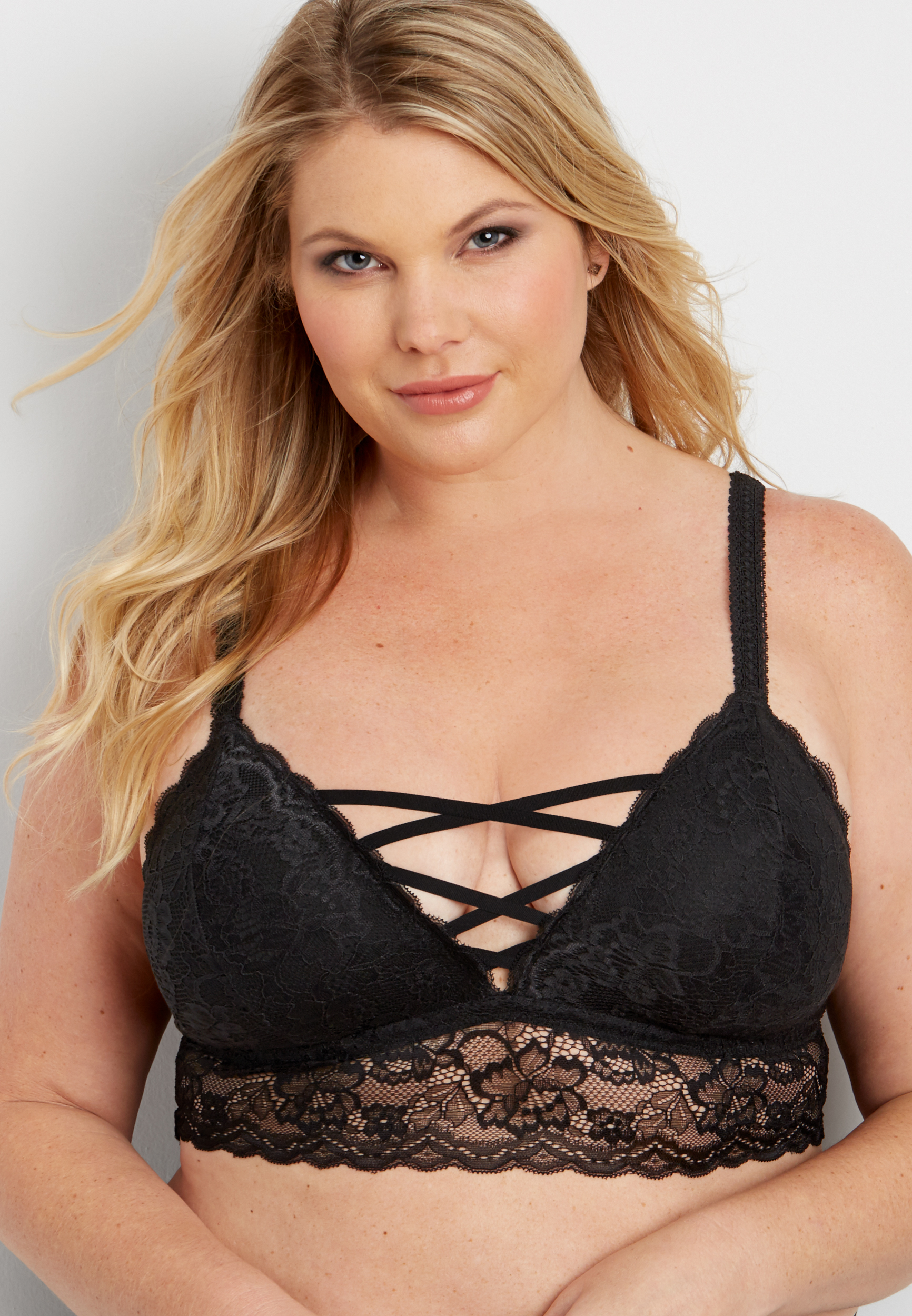 strappy front bralette