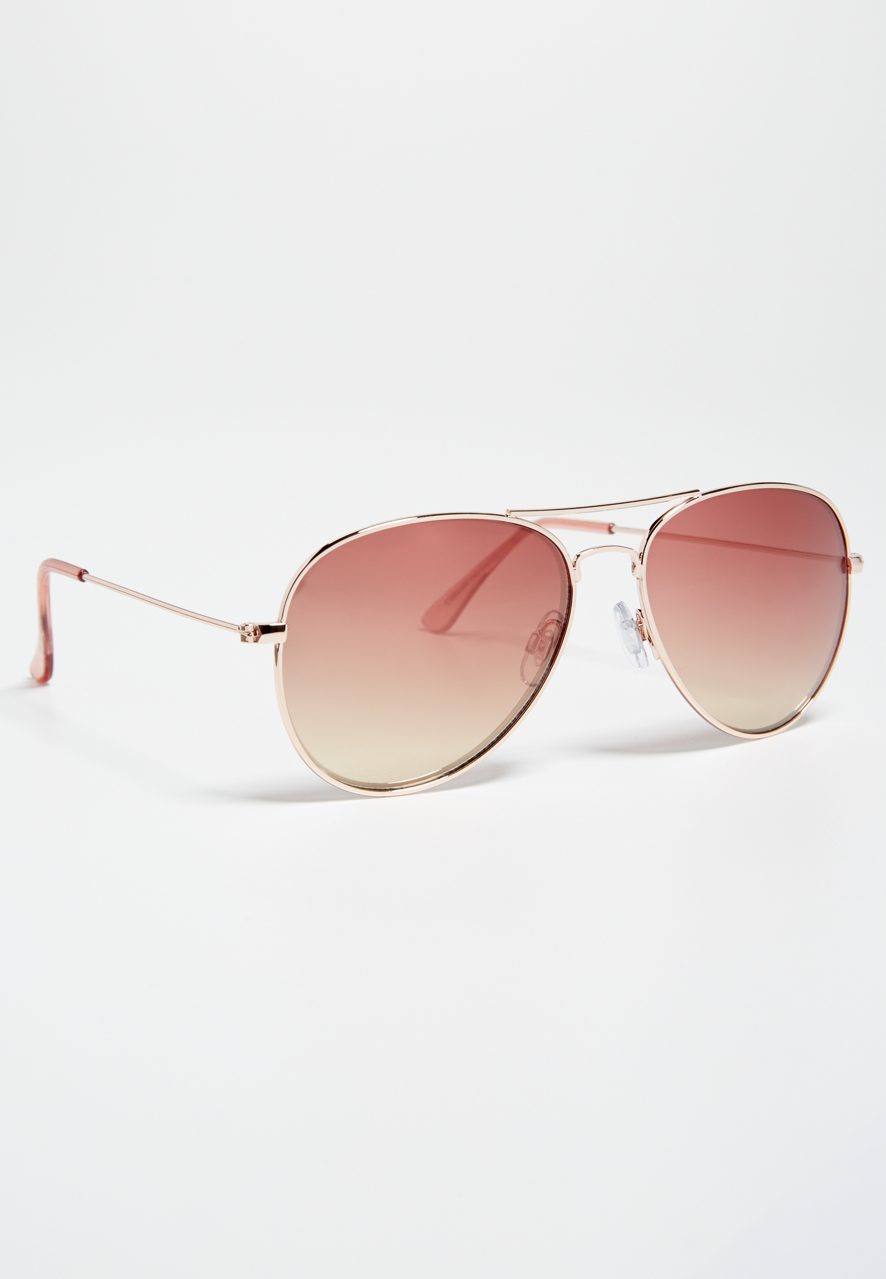 aviator sunglasses with pink mirrored lenses | maurices