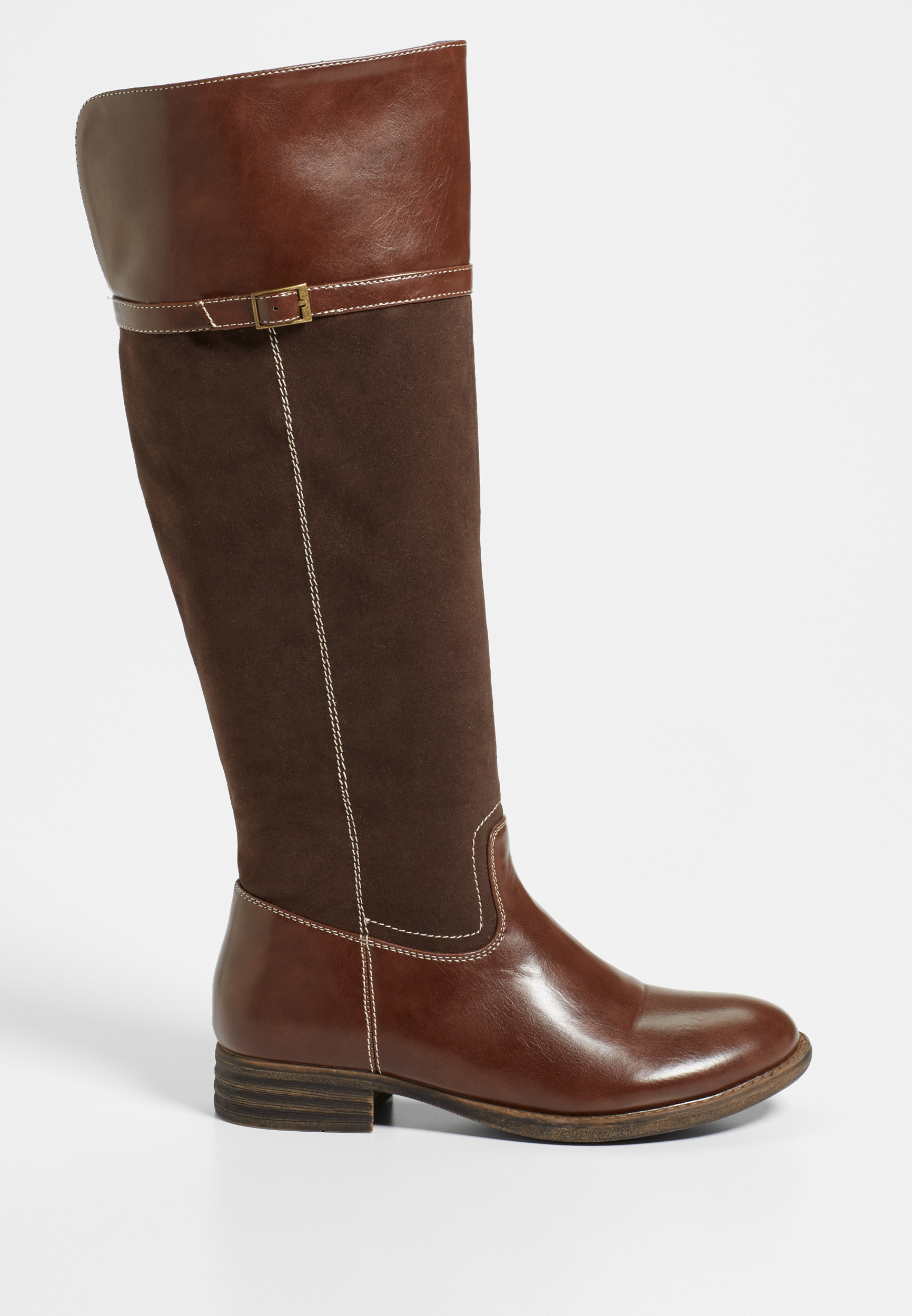 Samantha faux leather and faux suede boot | maurices