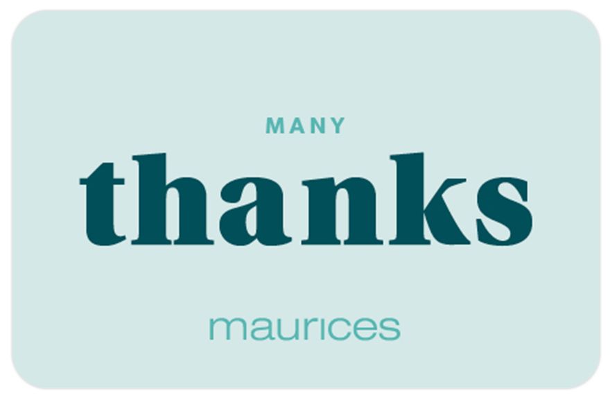 maurices Many Thanks Gift Card