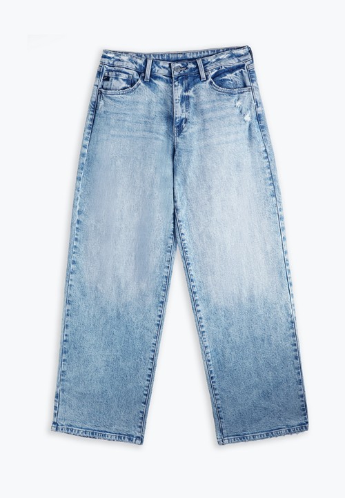 KanCan&trade; High Rise Ripped Wide Leg Jean image