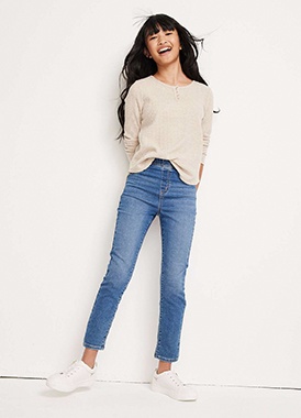 Jeans for tall skinny girls? My daughter fits into a girls size 12/14 but  is 5'3”. Girls plus sizes are too big. Anyone know of tall/long kids sizes?  - Quora