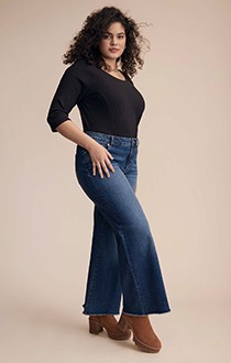 Plus Size Flare Jeans Wide Leg Jeans For Women maurices