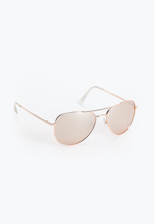 Skyline Aviator Rose Gold Sunglasses image