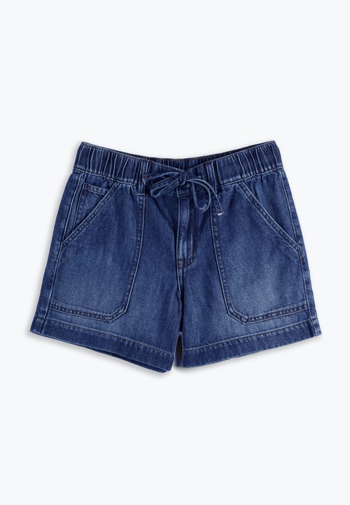 m jeans by maurice&trade; High Rise Dark Soft 5in Short image