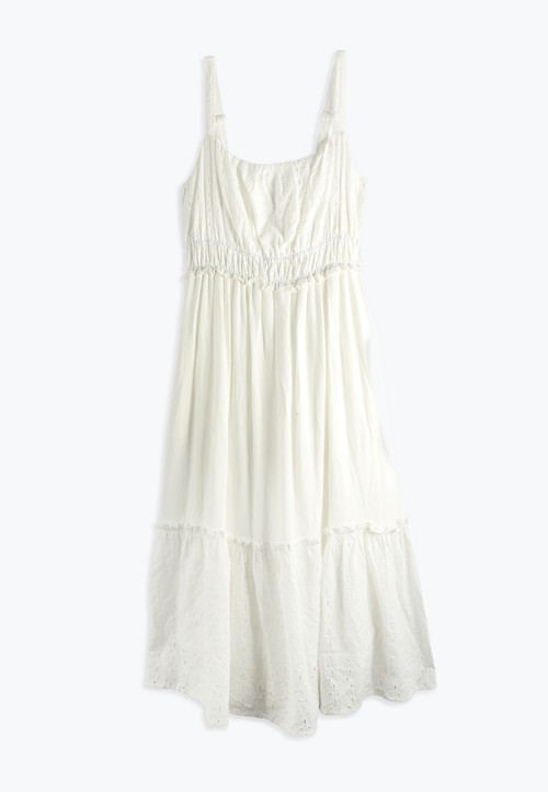 Bare Eyelet Midi Dress image