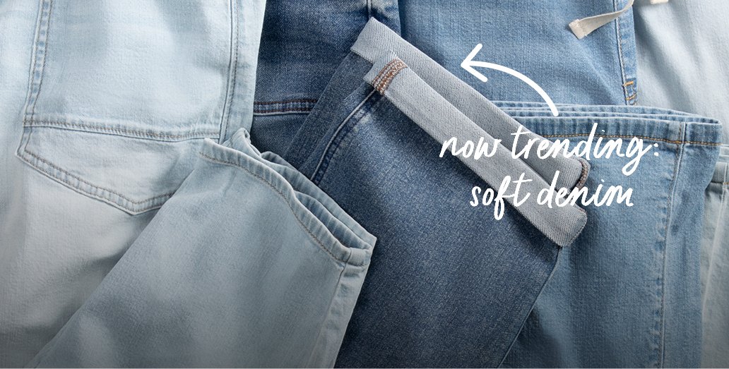 now trending: soft denim