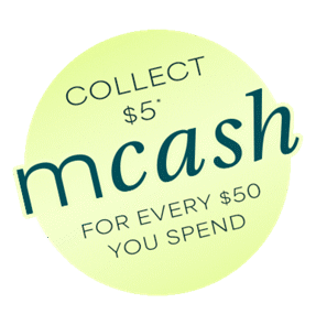 collect $5 mcash for every $50 you spend.