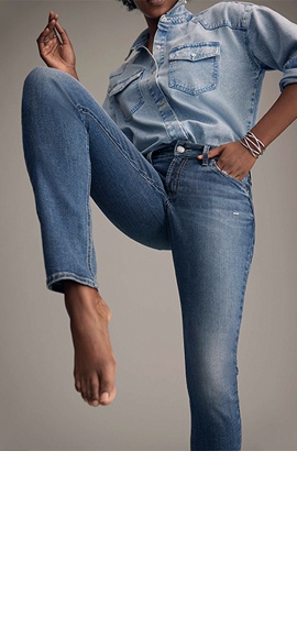 Goldie Blues™ High Rise Dark 90s Flare Jean