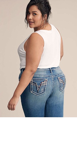 Silver capris plus size sales