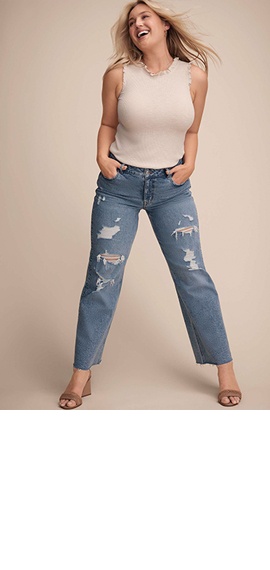 Size 11 & 12 Mid Rise Women's Jeans