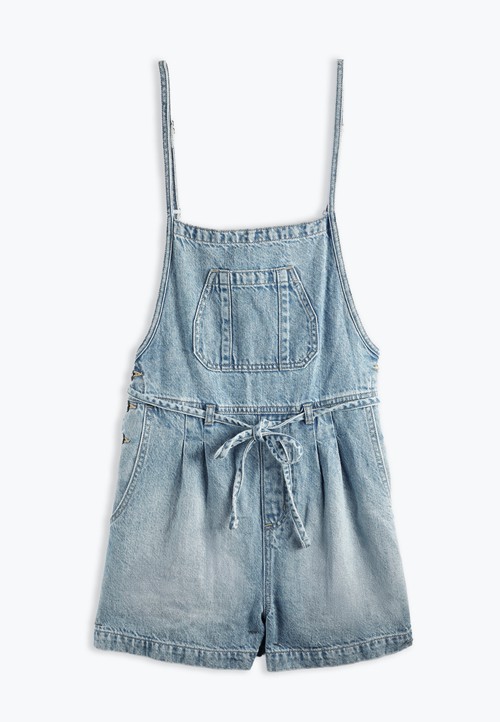 m jeans by maurice&trade; Soft Denim 3.5in Shortall image