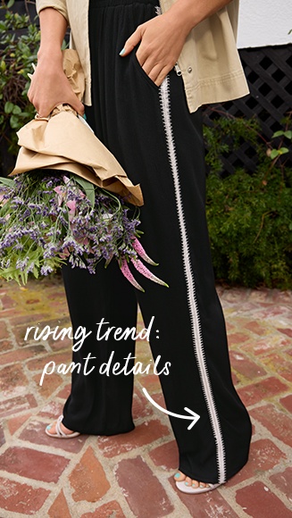 rising trend: pant details