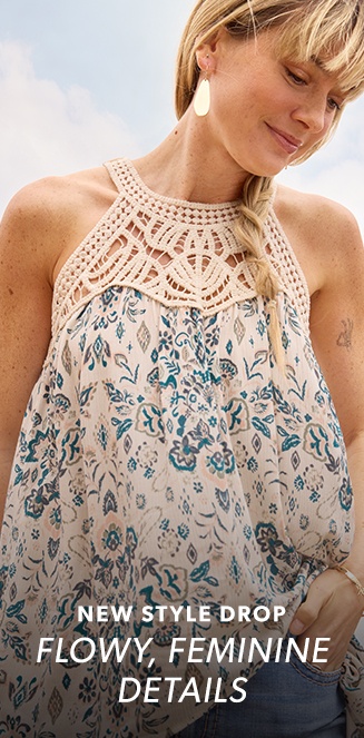 new style drop. flowy, feminine details.