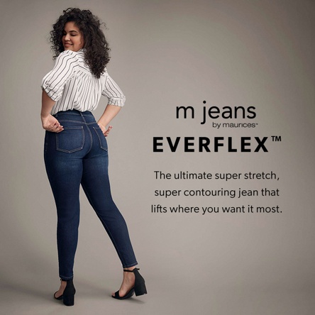 m jeans by maurices™ Everflex™ High Rise Slim Straight Ankle Jean