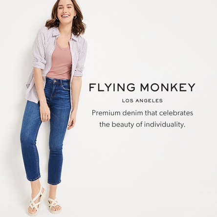 Flying Monkey™ Gray Mid Rise Flare Jean