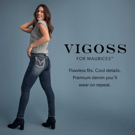 Vigoss® Straight Heritage Star Stitch Pocket High Rise Cropped Jean